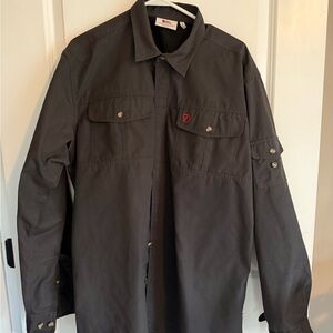 Fjallraven Men's Black Casual Button Down Shirt